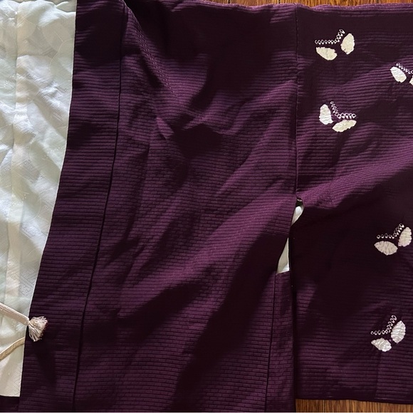 Vintage handmade Purple Women's Kimono Jacket - Picture 2 of 6